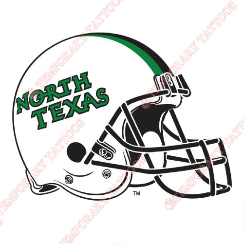 North Texas Mean Green Customize Temporary Tattoos Stickers NO.5628